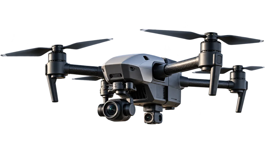 Drone com câmara e sensores